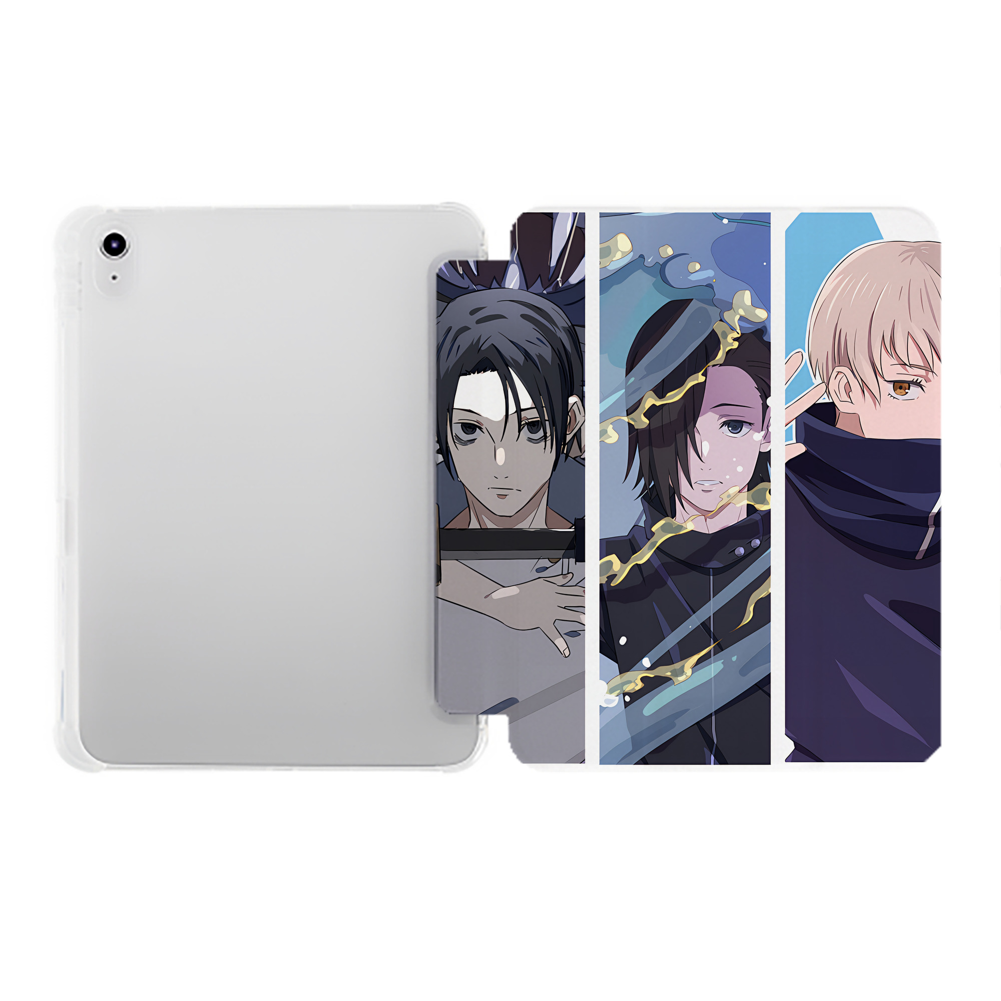 （画像用） SPY×FAMILY间谍家家酒 IPad ケース ペン収納付き 三つ折りスタンド PUレザー×シリコン 対応機種9.5/10.5/10.9インチ